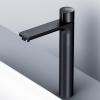 смеситель для раковины am.pm x-joy f85a92522 нажимной touchreel, высокий, черный матовый