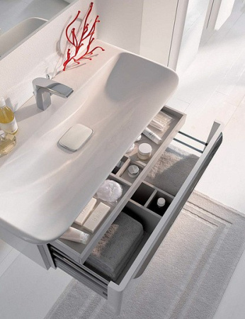 раковина полувстраиваемая keramag myday 12540 100 см