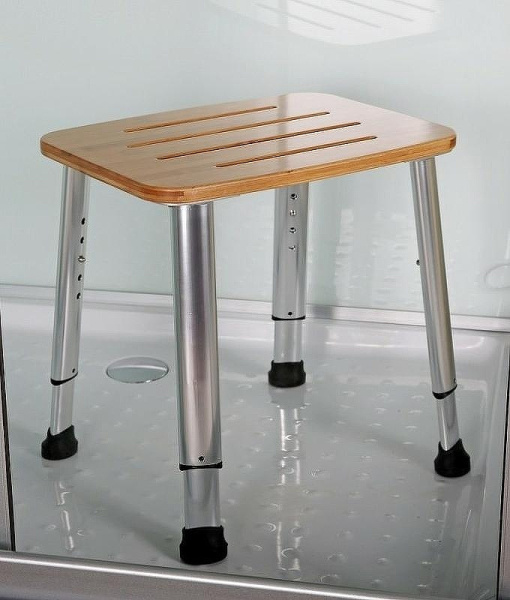 стульчик для ванной esbano bern-5 nostbern5 коричневый хром