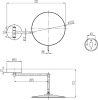 косметическое зеркало villeroy & boch elements tender tva15101700061