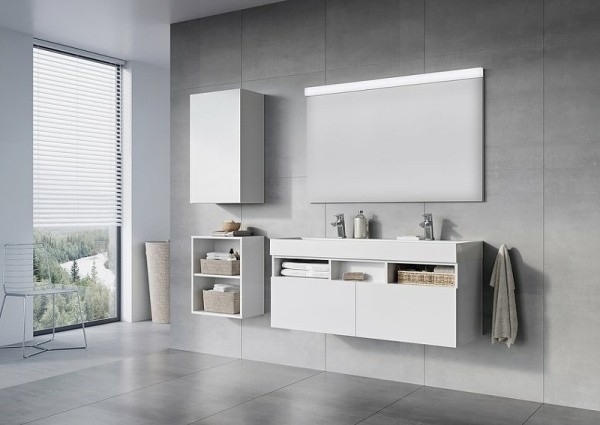 подвесной шкаф ravak sb natural 45 x000001054 белый глянец