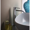 смеситель paffoni light lig081cr для раковины, без донного клапана, высокий, излив 16.2 см, хром глянцевый