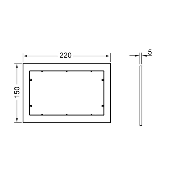 дистанционная рамка tece tecenow 9240410, белая
