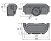 гидрозатвор alcaplast p065-nd для душевого лотка комбинированный серый