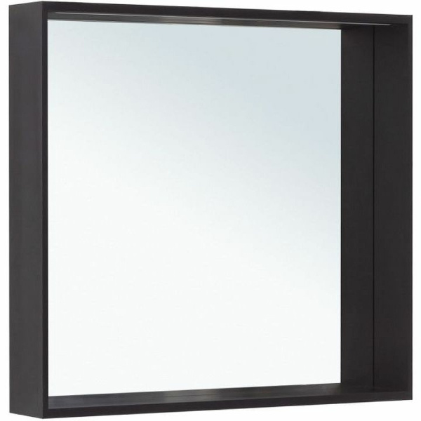 зеркало allen brau reality 80 1.32018.bb с подсветкой черный браш с сенсорным выключателем