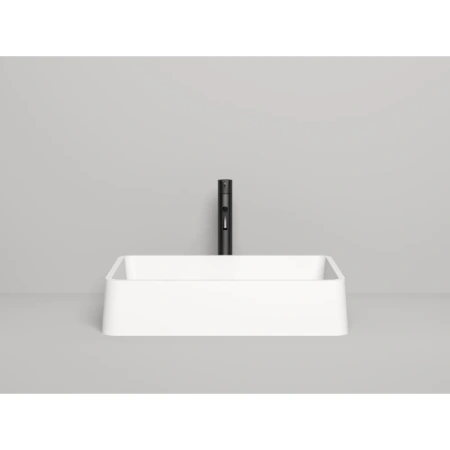 накладная раковина в ванную salini gloria 307 1102207m, 59,5 x 39,5 см, из материала solix, глянцевая или матовая, белая