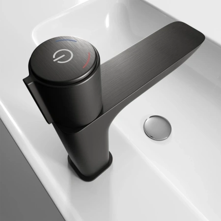 смеситель для раковины iddis slide sligmbti01 графитовый