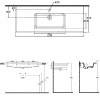 раковина полувстраиваемая allen brau fantasy flat 4.11028.20 122x47, без перелива, белая