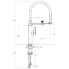 смеситель для кухни ramonsoler kitchen magnet 898801mcnc никель брашированный