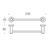 полотенцедержатель colombo design plus w4909.om матовое золото