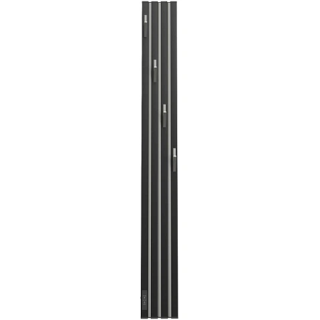 Полотенцесушитель Point Пиано PN19722BGB электрический, диммер слева, 15x120 см, черный | графит блеск