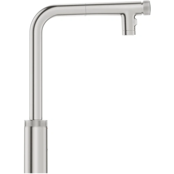 смеситель для кухни grohe minta smartcontrol 31889dc0 с выдвижным изливом, суперсталь