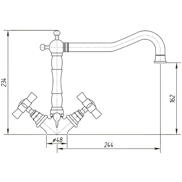 смеситель для кухни migliore princeton ml.cuc-851.do