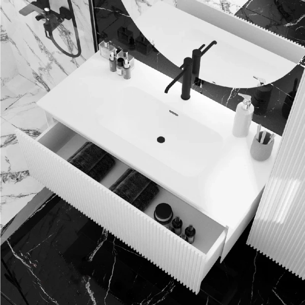 раковина ceramicanova element cn7003 встраиваемая, сверху, 101х46.5 см, белая