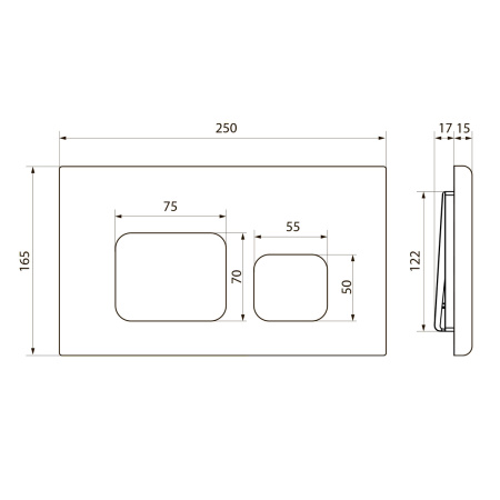 кнопка для инсталляции point афина pn44041g цвет золото