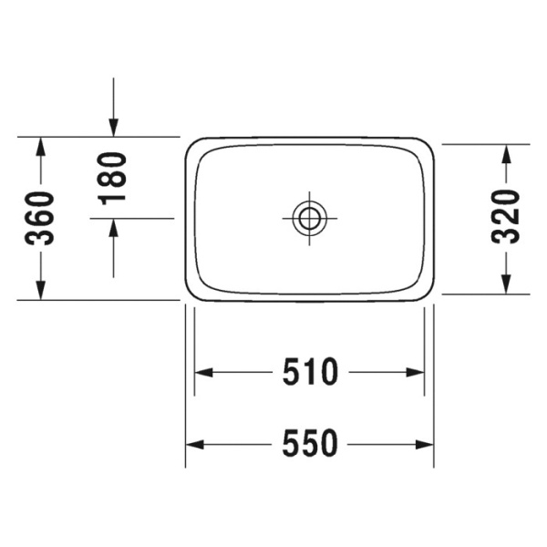 раковина полувстраиваемая duravit p3 comforts 0377550000