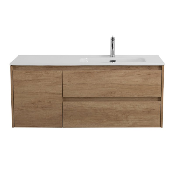 раковина belbagno bb1200etl-l 121 см, полувстраиваемая, цвет белая