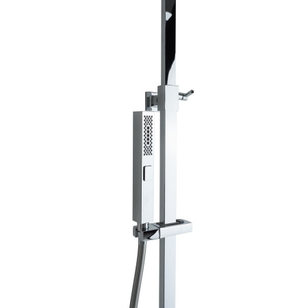 душевая система allen brau infinity 5.21012-00, верхний и ручной душ, цвет хром