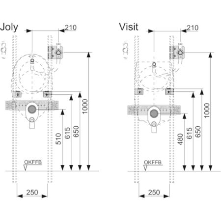 Комплект для монтажа писсуаров TECE 9020039 Комплект для монтажа писсуаров TECE 9020039