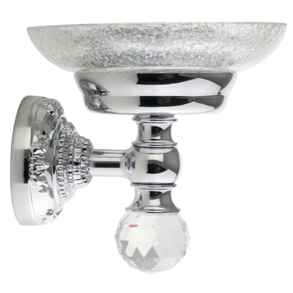 Мыльница Migliore Cristalia 16790 цвет хром с кристаллом Swarovski
