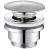 Донный клапан Abber AF0011 click-clack, хром