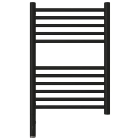полотенцесушитель электрический 600x400 черный матовый мэм левый, перемычка прямая сунержа богема 3.0 31-5804-6040