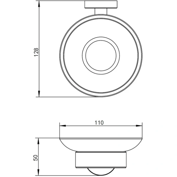 Мыльница WHITECROSS Ergo ER2220NIB брашированный никель
