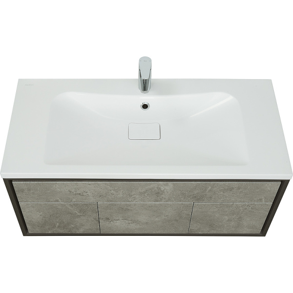 тумба под раковину aquaton уэльс 80 1a267901wa6a0 подвесная авеллино грей антрацит