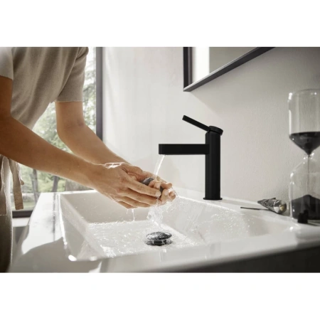 смеситель для раковины с донным клапаном coolstart hansgrohe finoris 76024670
