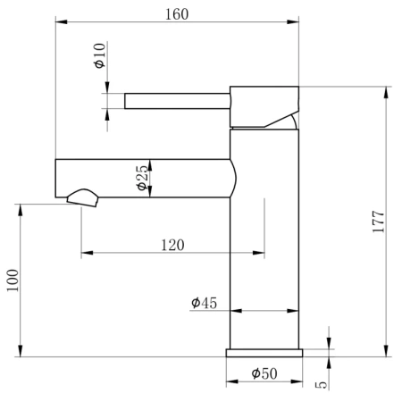 смеситель для раковины wonzon & woghand ww-h9089-mw белый матовый