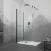 Душевой уголок RGW Walk In WA-005-1B 110x80 351005118-14 профиль черный, стекло прозрачное