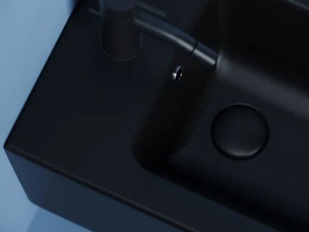 биде ceramicanova union cn4010mb подвесное, черное матовое биде ceramicanova union cn4010mb подвесное, черное матовое