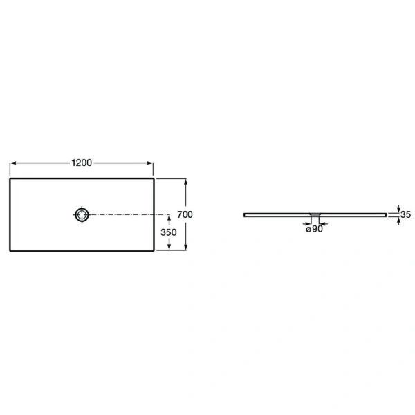 керамический поддон 120x70 см roca cratos 3740l7660