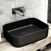 раковина накладная point меркурий 50 pn43832bm черный матовый