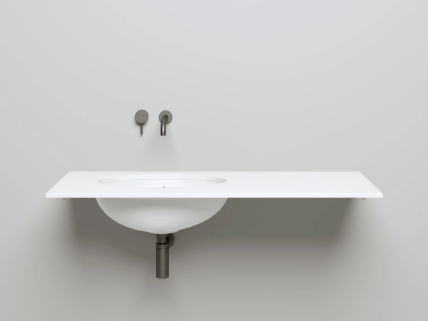 раковина встраиваемая salini callista 109 56.5 x 39.5 х 19 см, из искусственного камня, белый матовый, 1101209m