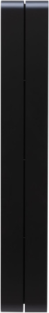 полка aquanet магнум h 00326458 15x130 см, вертикальная, черный матовый