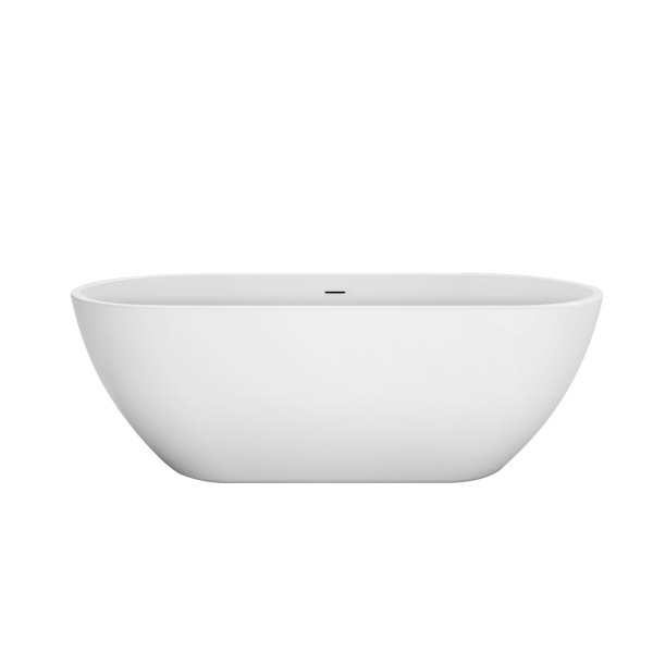 акриловая ванна belbagno формат (uno) 180x80 см, отдельностоящая, белая, овальная, вклеенный каркас, фурнитура белая