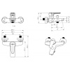 смеситель для ванны с душем bravat arden f6351385cp-01-rus