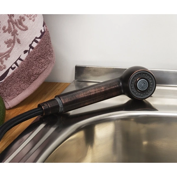 смеситель для кухни wasserkraft a8247 цвет бронза темная