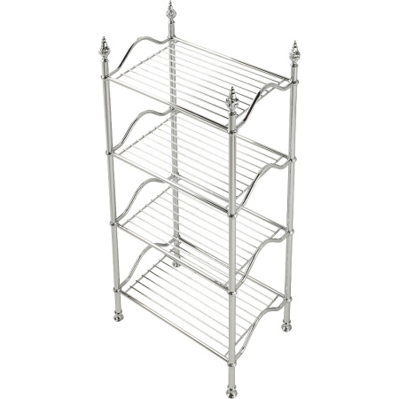 напольная полка migliore mirella 26627 цвет хром