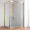 Душевой уголок Vegas Glass ZP+ZPV 120*100 09 01 профиль золото, стекло, стекло прозрачное