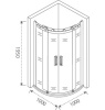душевой уголок good door galaxy r-td-100-c-ch