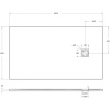 поддон из искусственного мрамора belbagno tray-mr-uno-ah-160/90-35-w-cr, белый.