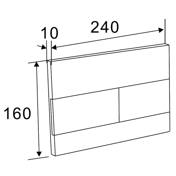кнопка смыва для инсталляции azario new az-013 для унитаза, пластик, цвет матовый черный