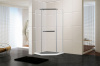 душевой уголок cerutti spa chika zp101t 100×100 профиль хром, стекло прозрачное