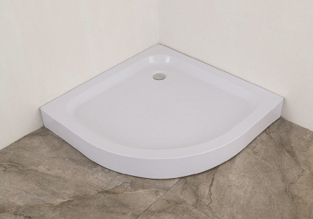 душевой поддон agger a01-080tcr/t 80×80 см, с антискользящим покрытием, белый