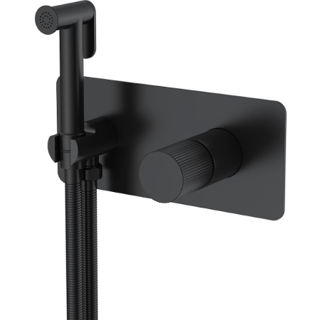 Гигиенический душ со смесителем Boheme Stick 127-BB.3 черный матовый