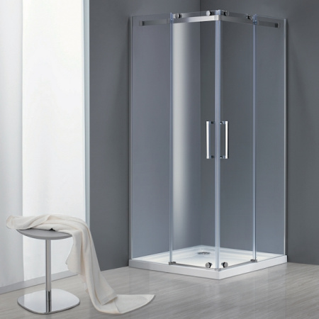 Душевой уголок Grossman Cosmo GR-1100 100×100x190 см, профиль хром. стекло прозрачное