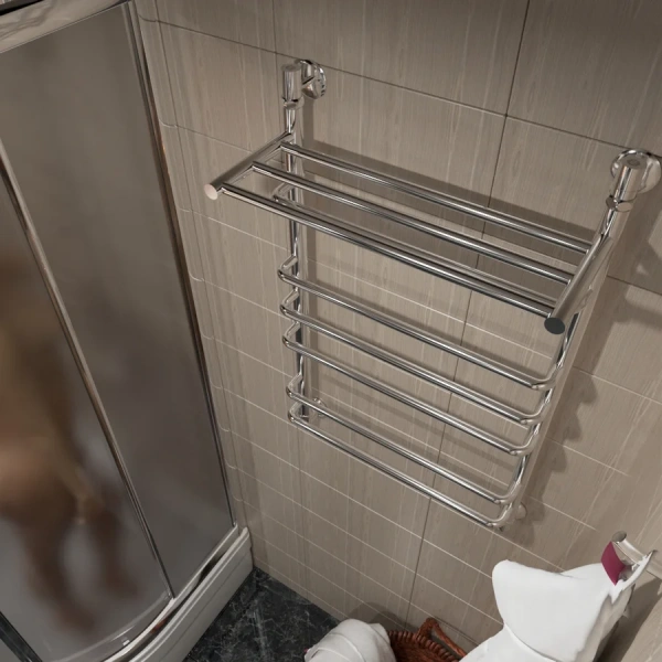 полотенцесушитель водяной маргроид вид 9 09-8050-002 80x50 с полкой