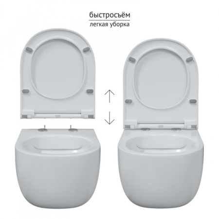 сиденье berges дюропласт toma slim so крепление микролифт, быстросъем, металл
